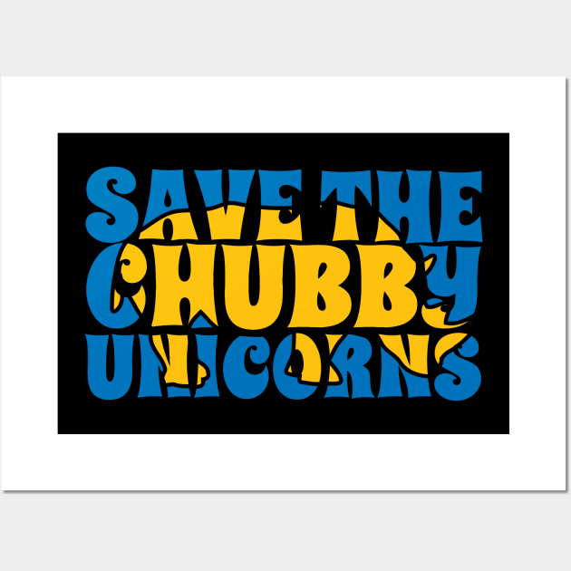 save the chubby unicorns fat rhinoceros unicorn Wall Art by A Comic Wizard